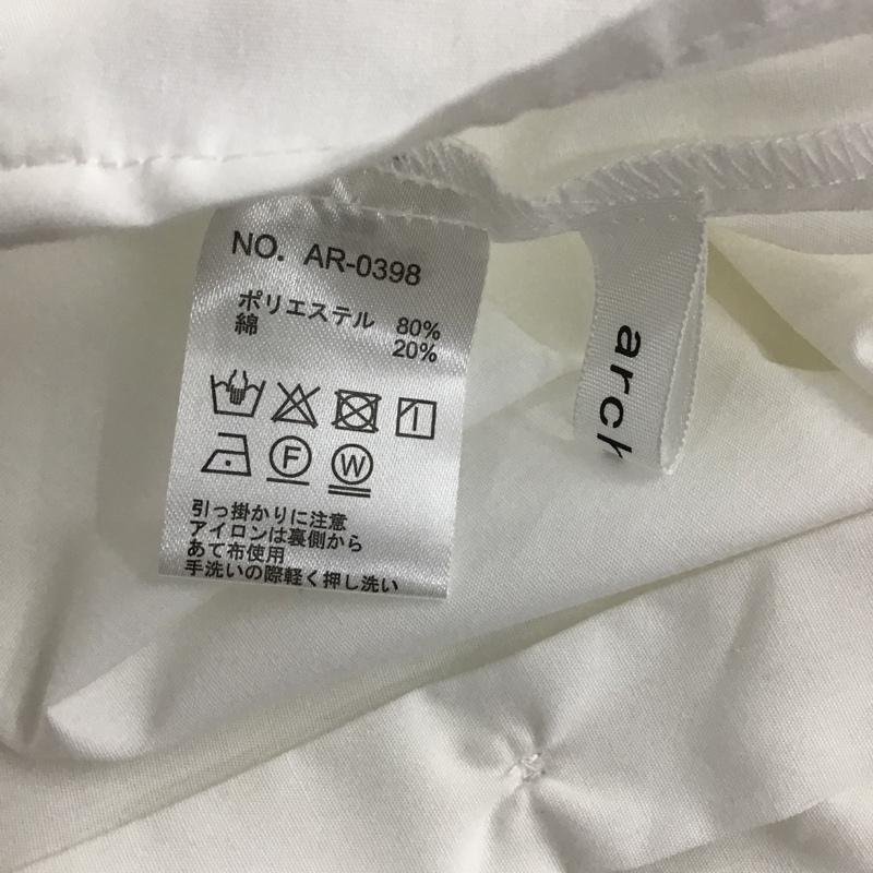 アルシーヴ archives シャツ、ブラウス 長袖 AR-0398 ビッグカラー つけ襟 無地 白 / ホワイト / レディース USED 古着 中古 10097293