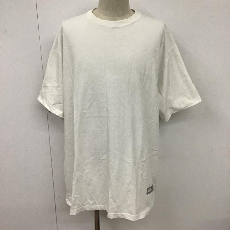 アヴィレックス AVIREX Tシャツ 半袖 6123280 ビッグロゴルーズフィットTシャツ 半袖カットソー クルーネックカットソー プリントカットソー XL プリント 白 / ホワイト / メンズ USED 古着 中古 10097307