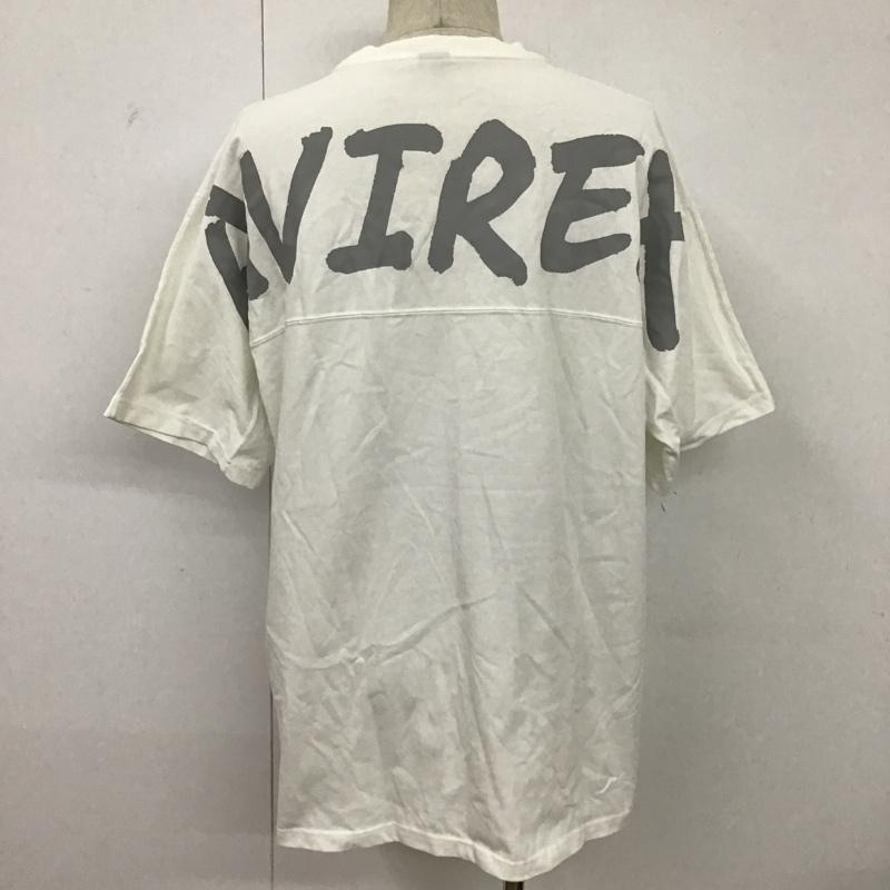 アヴィレックス AVIREX Tシャツ 半袖 6123280 ビッグロゴルーズフィットTシャツ 半袖カットソー クルーネックカットソー プリントカットソー XL プリント 白 / ホワイト / メンズ USED 古着 中古 10097307