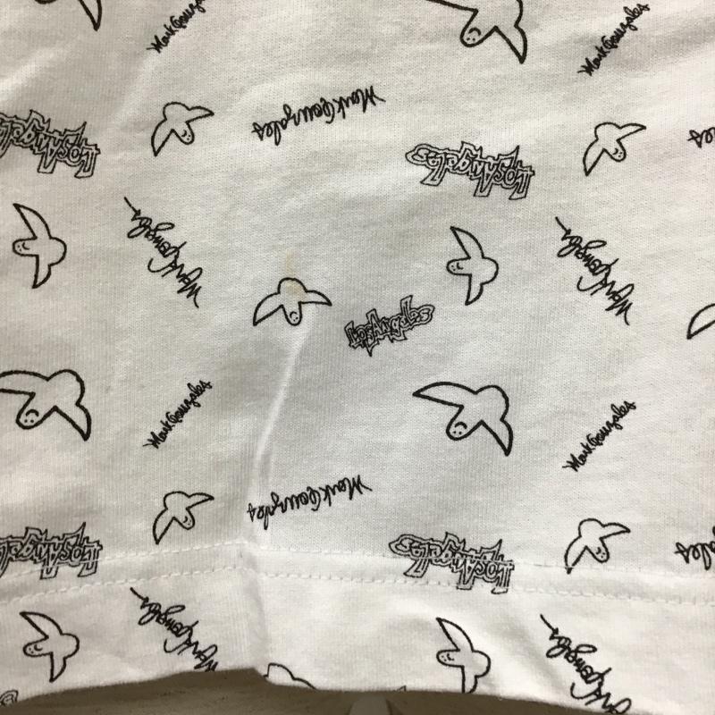 インヘリット INHERIT Tシャツ 半袖 半袖カットソー プリントTシャツ クルーネックカットソー M 総柄 白 / ホワイト / メンズ USED 古着 中古 10097341