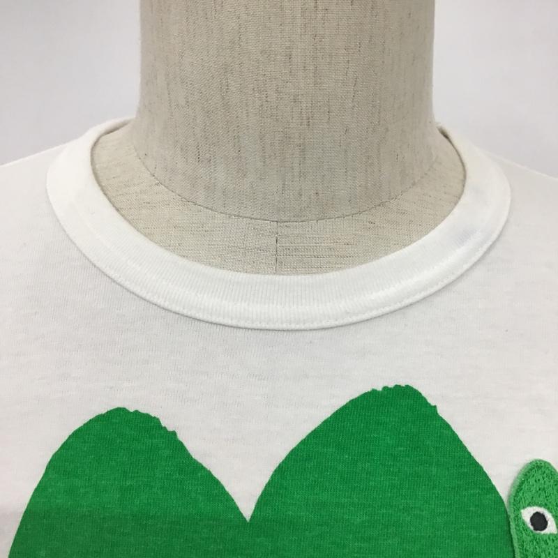 プレイコムデギャルソン PLAY COMME des GARCONS Tシャツ 半袖 AZ-T090 Tシャツ 半袖カットソー プリントTシャツ クルーネックカットソー M プリント 白 / ホワイト / メンズ USED 古着 中古 10097353