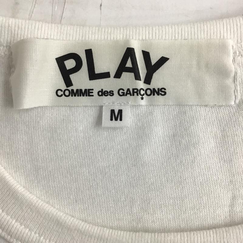 プレイコムデギャルソン PLAY COMME des GARCONS Tシャツ 半袖 AZ-T090 Tシャツ 半袖カットソー プリントTシャツ クルーネックカットソー M プリント 白 / ホワイト / メンズ USED 古着 中古 10097353