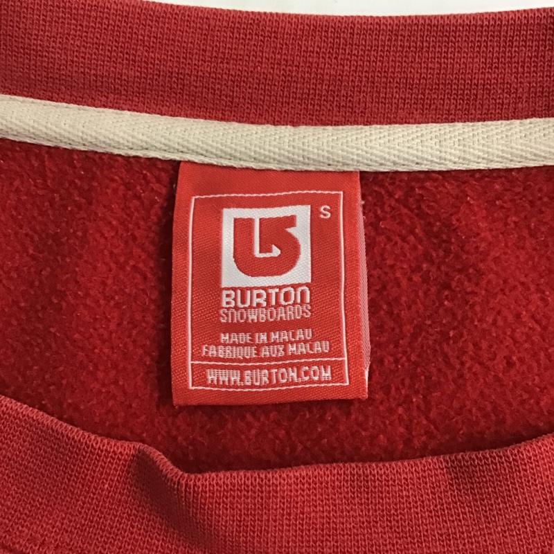 バートン BURTON トレーナー 長袖 長袖スウェット 長袖トレーナー リブカットソー 長袖カットソー プリントトレーナー S プリント 赤 / レッド / メンズ USED 古着 中古 10097392