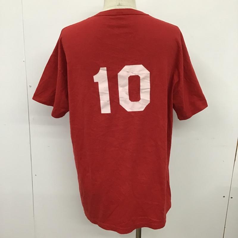 ラッセル RUSSELL Tシャツ 半袖 半袖カットソー プリントTシャツ クルーネックカットソー 古着 L プリント 赤 / レッド / メンズ USED 古着 中古 10097402