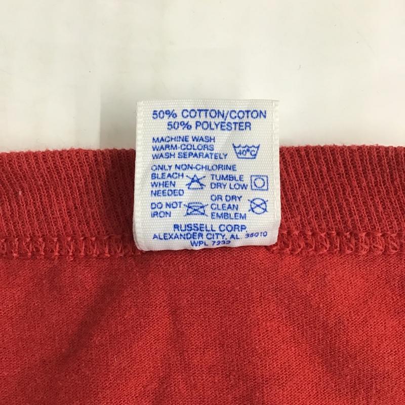 ラッセル RUSSELL Tシャツ 半袖 半袖カットソー プリントTシャツ クルーネックカットソー 古着 L プリント 赤 / レッド / メンズ USED 古着 中古 10097402