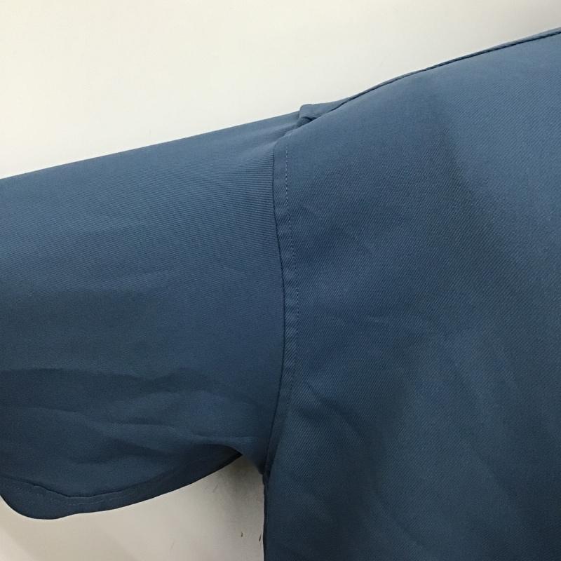 古着 USED シャツ、ブラウス 長袖 長袖シャツ カラーシャツ ポケットシャツ 長袖カットソー XL 刺繍 青 / ブルー / メンズ USED 古着 中古 10097408