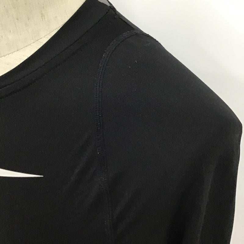 ナイキ NIKE カットソー 長袖 703089-010 長そでカットソー インナーウエア スポーツウェア ジャージ XL ロゴ、文字 黒 / ブラック / メンズ USED 古着 中古 10097416