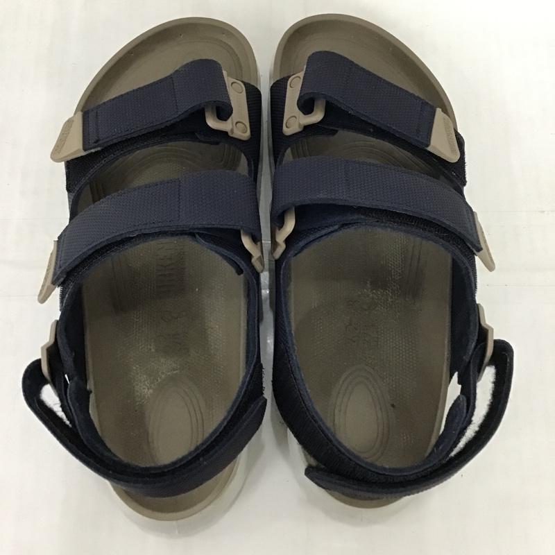 ビルケンシュトック BIRKENSTOCK サンダル サンダル Tatacoa タタコア 42 27cm 27.0cm ロゴ、文字 紺 / ネイビー / X ベージュ / ベージュ / メンズ USED 古着 中古 10097436