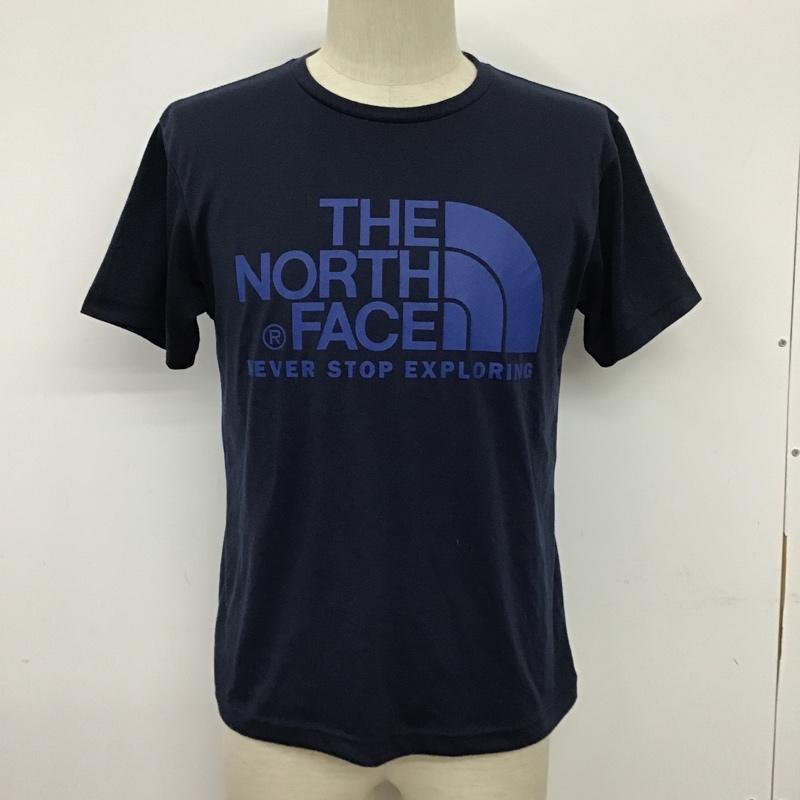ザノースフェイス THE NORTH FACE Tシャツ 半袖 NT31620 ショートスリーブカラードームT 半袖カットソー Tシャツ プリントTシャツ S ロゴ、文字 紺 / ネイビー / メンズ USED 古着 中古 10097442