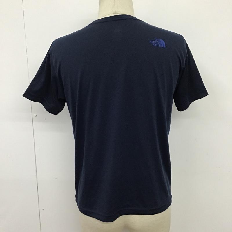 ザノースフェイス THE NORTH FACE Tシャツ 半袖 NT31620 ショートスリーブカラードームT 半袖カットソー Tシャツ プリントTシャツ S ロゴ、文字 紺 / ネイビー / メンズ USED 古着 中古 10097442