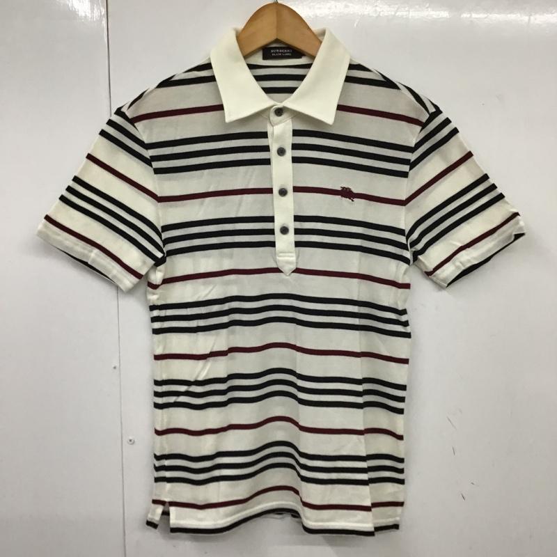 バーバリーブラックレーベル BURBERRY BLACK LABEL ポロシャツ 半袖 半袖ポロシャツ カラーシャツ ボーダーカットソーカジュアルシャツ 2 ボーダー柄 マルチカラー / マルチカラー / メンズ USED 古着 中古 10097472