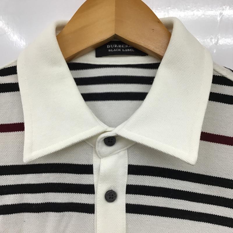 バーバリーブラックレーベル BURBERRY BLACK LABEL ポロシャツ 半袖 半袖ポロシャツ カラーシャツ ボーダーカットソーカジュアルシャツ 2 ボーダー柄 マルチカラー / マルチカラー / メンズ USED 古着 中古 10097472