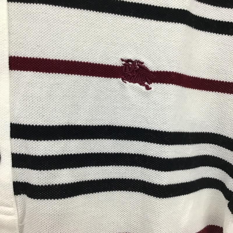 バーバリーブラックレーベル BURBERRY BLACK LABEL ポロシャツ 半袖 半袖ポロシャツ カラーシャツ ボーダーカットソーカジュアルシャツ 2 ボーダー柄 マルチカラー / マルチカラー / メンズ USED 古着 中古 10097472