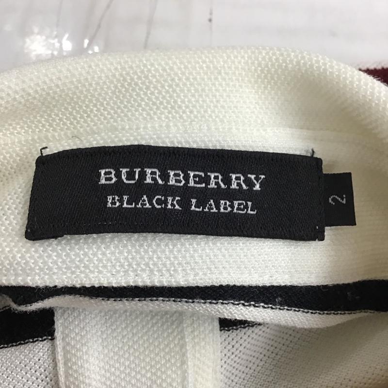 バーバリーブラックレーベル BURBERRY BLACK LABEL ポロシャツ 半袖 半袖ポロシャツ カラーシャツ ボーダーカットソーカジュアルシャツ 2 ボーダー柄 マルチカラー / マルチカラー / メンズ USED 古着 中古 10097472