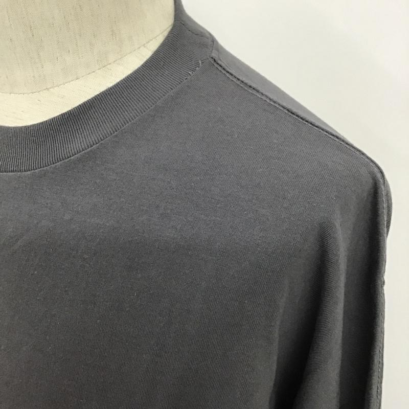 モノマート MONO-MART カットソー 長袖 長袖カットソー クルーネックカットソー ロングスリーブカットソー プリントTシャツ L プリント 灰 / グレー / メンズ USED 古着 中古 10097485