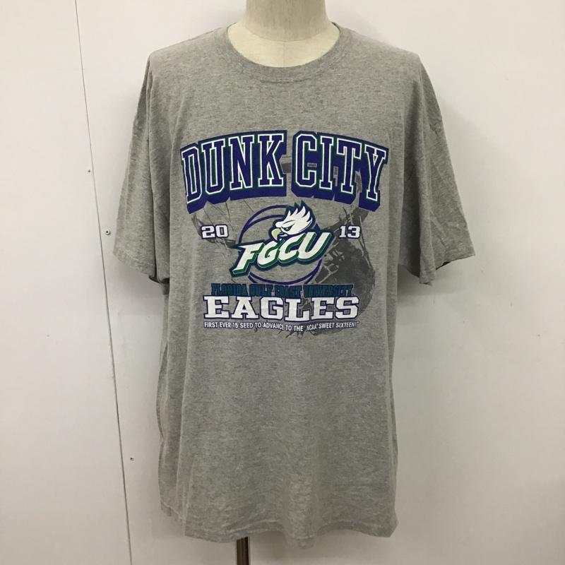 チャンピオン Champion Tシャツ 半袖 半袖カットソー プリントTシャツ クルーネックカットソー 古着 XL プリント 灰 / グレー / メンズ USED 古着 中古 10097490