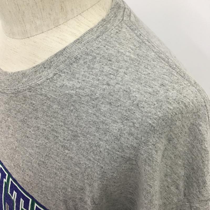 チャンピオン Champion Tシャツ 半袖 半袖カットソー プリントTシャツ クルーネックカットソー 古着 XL プリント 灰 / グレー / メンズ USED 古着 中古 10097490