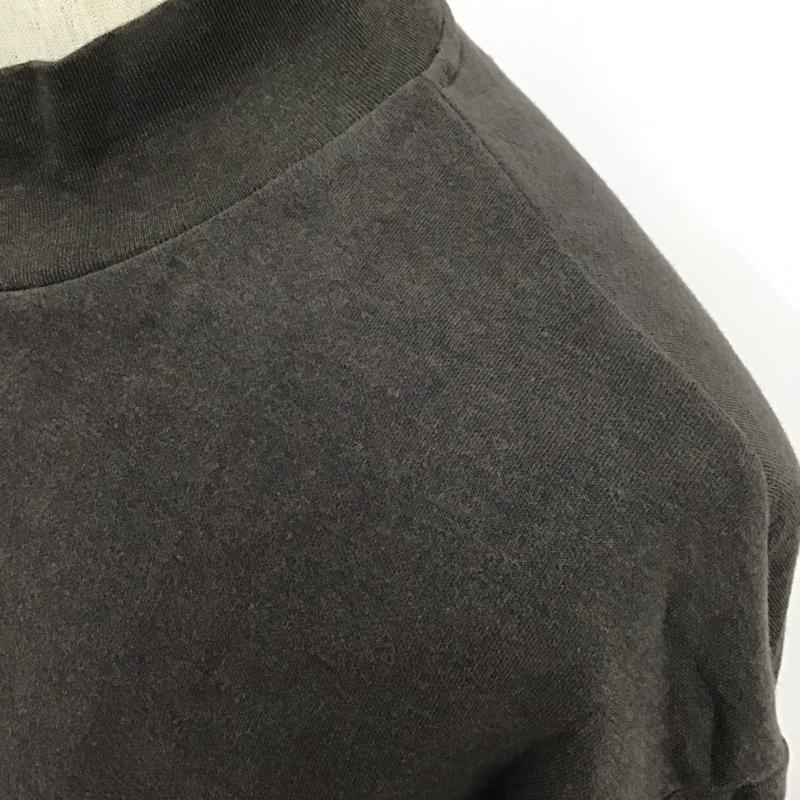 ユニクロ UNIQLO カットソー 長袖 341-442460 モックネックプルオーバー 長袖カットソー タートルネック 無地 M 無地 黒 / ブラック / メンズ USED 古着 中古 10097493