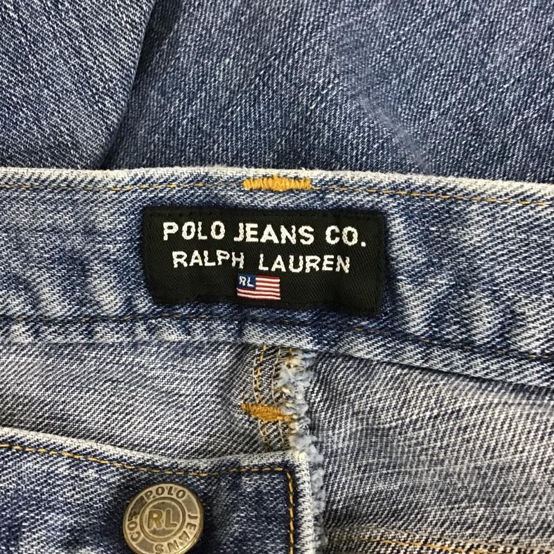 ポロラルフローレン POLO RALPH LAUREN パンツ デニム、ジーンズ デニムパンツ ストレートパンツ スリムパンツ カジュアルパンツ 2 無地 インディゴ / インディゴ / レディース USED 古着 中古 10097505