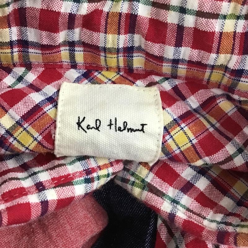 カールヘルム KARLHELMUT シャツ、ブラウス 長袖 P031GFB29 半袖シャツ ピンクハウス チェックシャツ 半袖カットソー M チェック マルチカラー / マルチカラー / メンズ USED 古着 中古 10097511