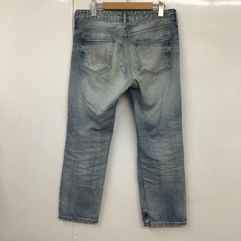 アッパーハイツ upperhights パンツ デニム、ジーンズ 187107 コットン ボーイフレンド クロップド デニムパンツ ダメージ加工 青 / ブルー / レディース USED 古着 中古 10097559