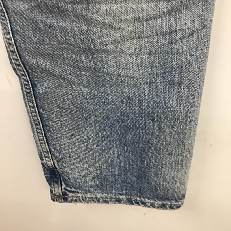 アッパーハイツ upperhights パンツ デニム、ジーンズ 187107 コットン ボーイフレンド クロップド デニムパンツ ダメージ加工 青 / ブルー / レディース USED 古着 中古 10097559