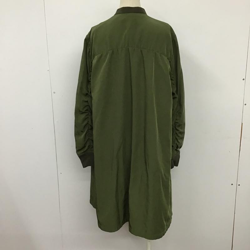 古着 USED ジャケット、上着 ジャンパー、ブルゾン R4252-030HD ダブルジップコート ミリタリー 無地 カーキ / カーキ / レディース USED 古着 中古 10097563