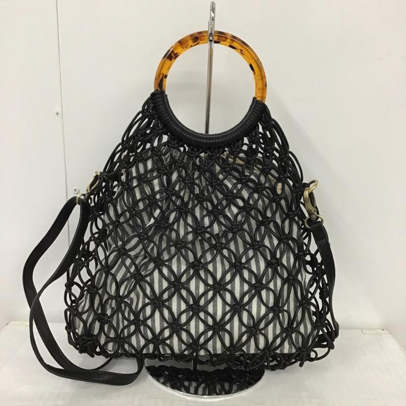 ニコアンド niko and... ハンドバッグ ハンドバッグ ショルダー メッシュ 黒 / ブラック / レディース USED 古着 中古 10097568