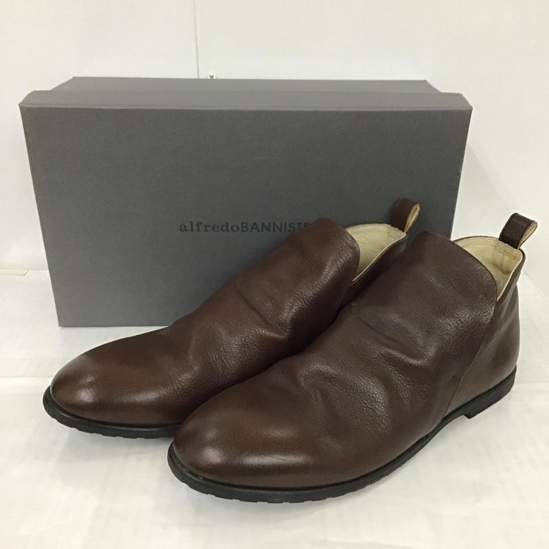 アルフレッドバニスター alfredoBANNISTER 革靴 革靴 タンクソールドレープブーツ 52021903003 40 箱有 無地 茶 / ブラウン / メンズ USED 古着 中古 10097571