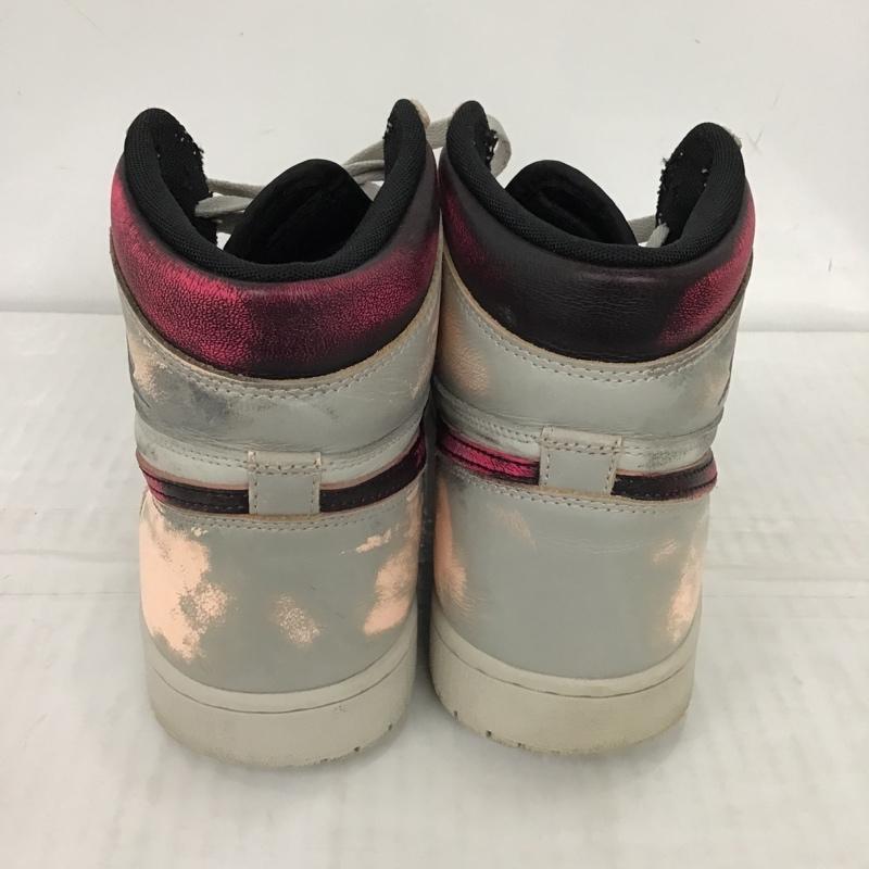ナイキ NIKE スニーカー スニーカー CD6578-006 AIR JORDAN 1 RETRO HIGH OG DEFIANT 28cm 28.0cm ロゴ、文字 灰 / グレー / X 黒 / ブラック / X 桃 / ピンク / メンズ USED 古着 中古 10097575