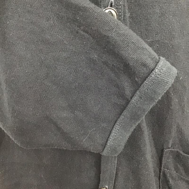 フィルメランジェ FilMelange カーディガン 長袖 DRAGAN コットン Vネック 5 無地 黒 / ブラック / メンズ USED 古着 中古 10097603