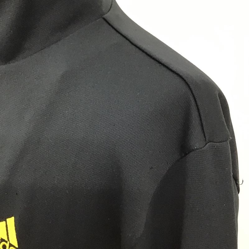 アディダス adidas ジャケット、上着 ジャンパー、ブルゾン ジップアップジャケットスポーツウェア カジュアルジャケット 長袖カットソー M ロゴ、文字 紺 / ネイビー / メンズ USED 古着 中古 10097637