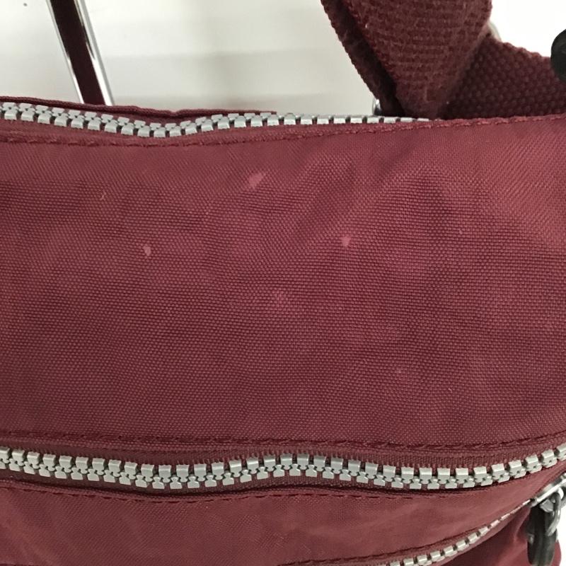 キプリング kipling ショルダーバッグ ショルダーバッグ K13335-613 ゴリラチャーム キーホルダー ロゴ、文字 えんじ / ワインレッド / レディース USED 古着 中古 10097642