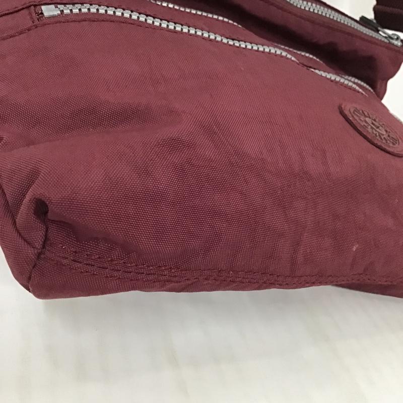 キプリング kipling ショルダーバッグ ショルダーバッグ K13335-613 ゴリラチャーム キーホルダー ロゴ、文字 えんじ / ワインレッド / レディース USED 古着 中古 10097642