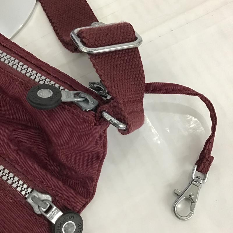 キプリング kipling ショルダーバッグ ショルダーバッグ K13335-613 ゴリラチャーム キーホルダー ロゴ、文字 えんじ / ワインレッド / レディース USED 古着 中古 10097642