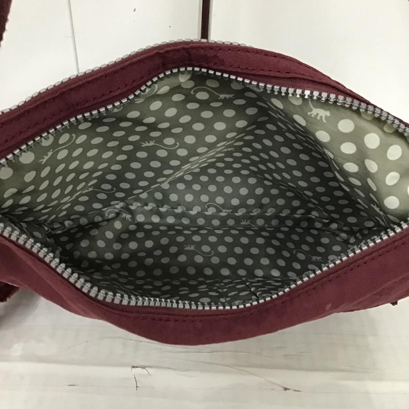 キプリング kipling ショルダーバッグ ショルダーバッグ K13335-613 ゴリラチャーム キーホルダー ロゴ、文字 えんじ / ワインレッド / レディース USED 古着 中古 10097642