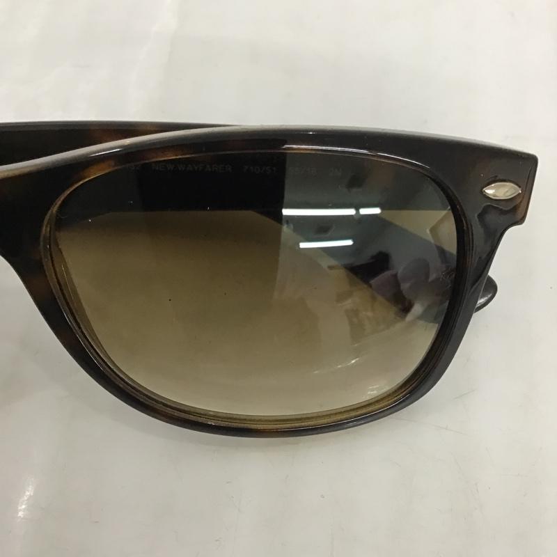 レイバン Ray-Ban めがね・サングラス サングラス RB2132 NEW WAYFARER 710-51 ロゴ、文字 茶 / ブラウン / メンズ USED 古着 中古 10097648