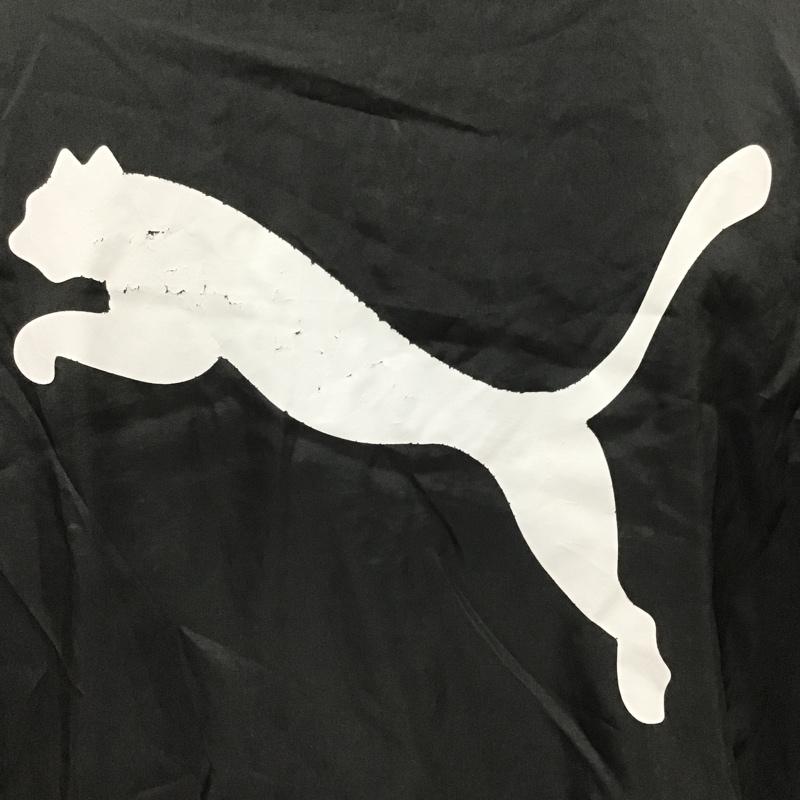 プーマ PUMA カットソー 長袖 653658 サッカー フットサルウェアー トライアルコート S ワンポイント 黒 / ブラック / X 赤 / レッド / メンズ USED 古着 中古 10097654