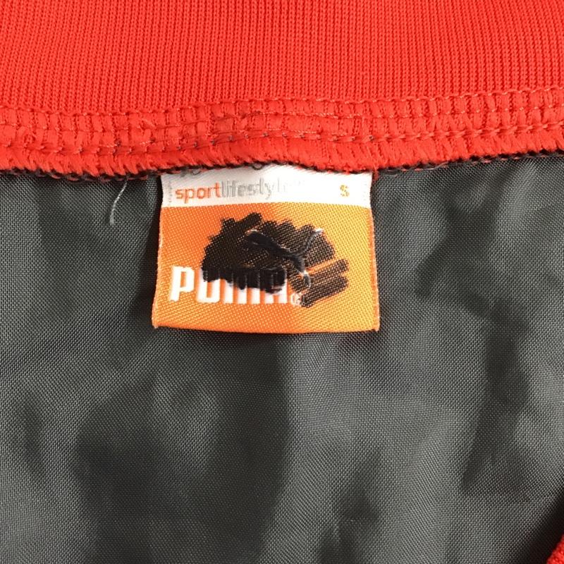 プーマ PUMA カットソー 長袖 653658 サッカー フットサルウェアー トライアルコート S ワンポイント 黒 / ブラック / X 赤 / レッド / メンズ USED 古着 中古 10097654