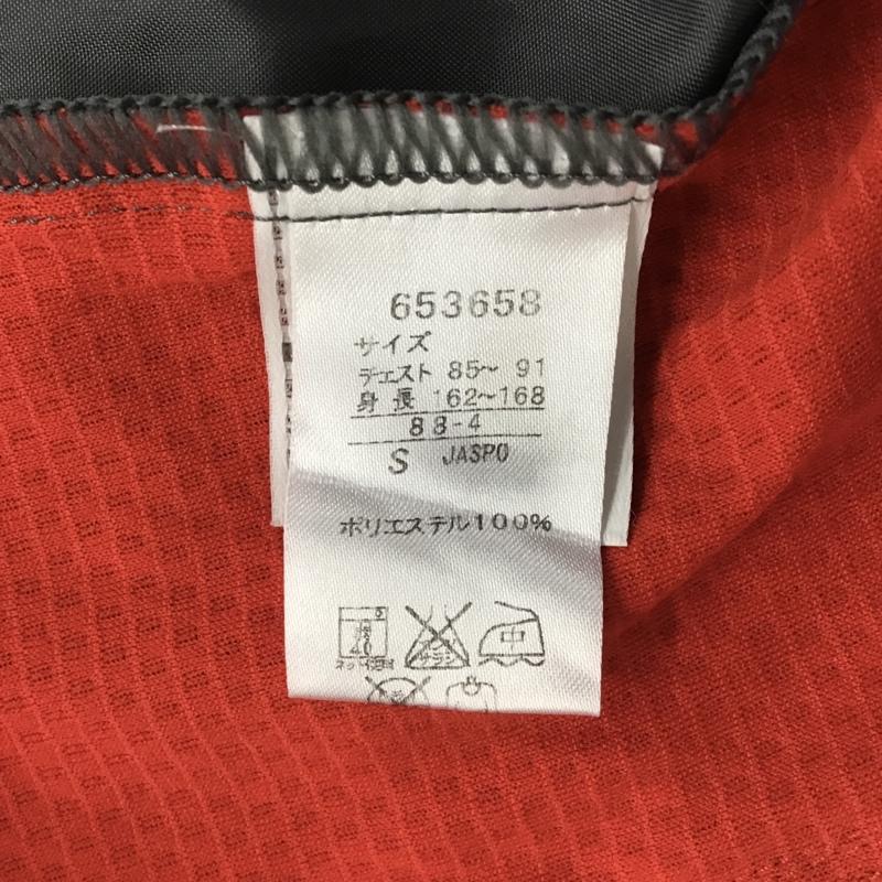 プーマ PUMA カットソー 長袖 653658 サッカー フットサルウェアー トライアルコート S ワンポイント 黒 / ブラック / X 赤 / レッド / メンズ USED 古着 中古 10097654