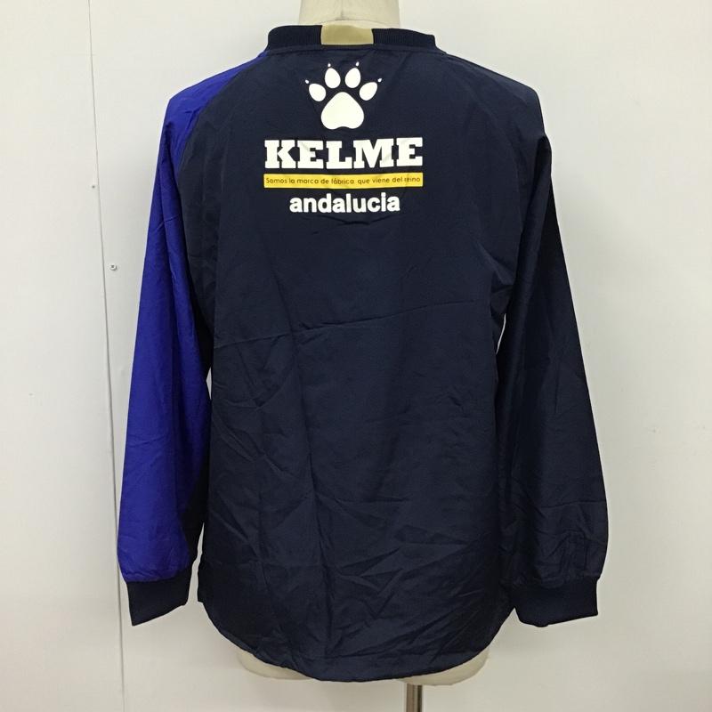 古着 USED カットソー 長袖 KC18420 KELME フットサル ピステ M ロゴ、文字 青 / ブルー / X 紺 / ネイビー / メンズ USED 古着 中古 10097656