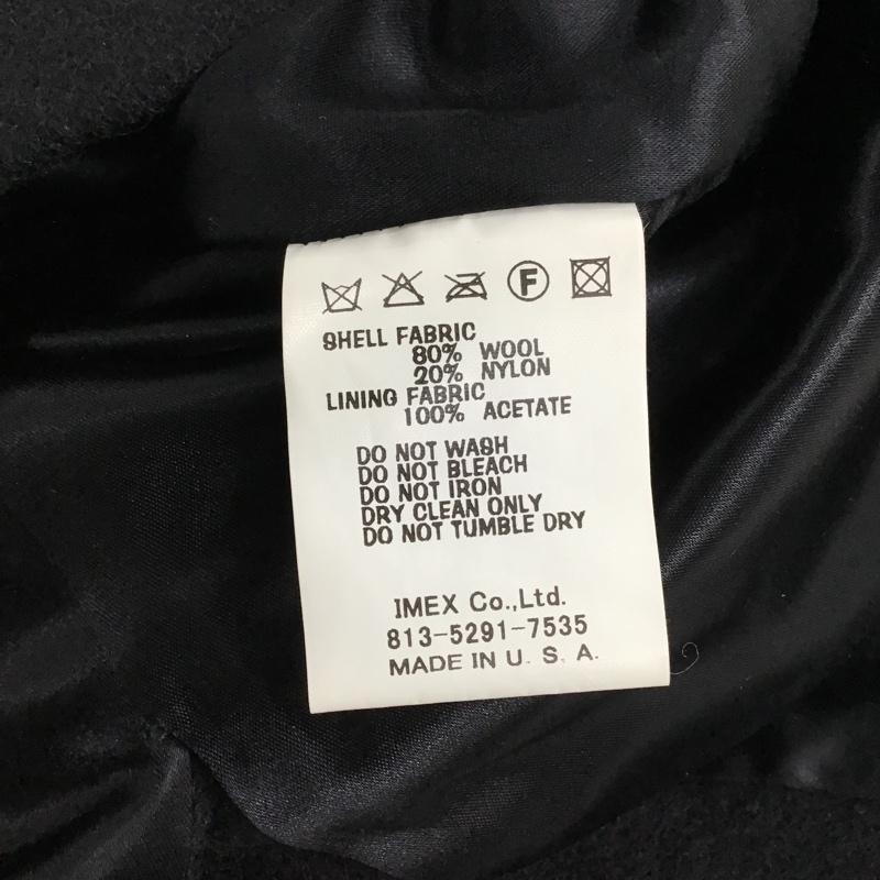 フェデリティー FIDELITY コート ピーコート 2123-710100 Pコート ウール M 無地 黒 / ブラック / メンズ USED 古着 中古 10097662