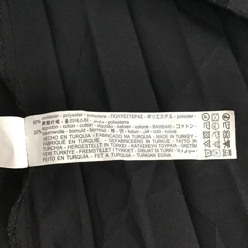 ザラ ZARA ワンピース ロングスカート 9878 063 800 プリーツ シャーリング M 無地 黒 / ブラック / レディース USED 古着 中古 10097676