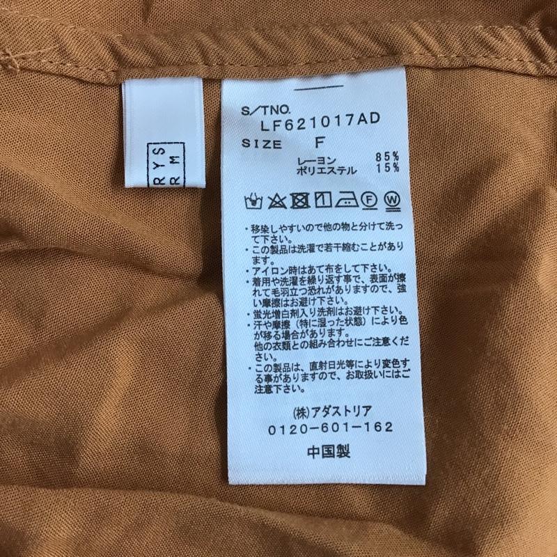 ローリーズファーム LOWRYS FARM シャツ、ブラウス 長袖 LF621017AD バンドカラー ロングシャツ FREE 無地 橙 / オレンジ / レディース USED 古着 中古 10097677