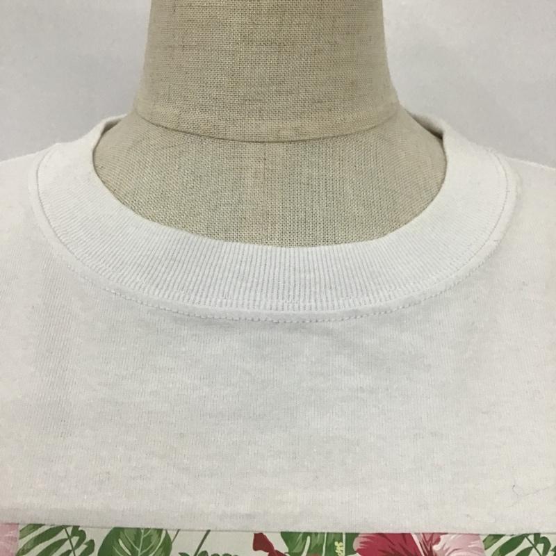 バンズ VANS Tシャツ 半袖 VA18HS-GT50MS ハイビスカス FREE ロゴ、文字 白 / ホワイト / レディース USED 古着 中古 10097728
