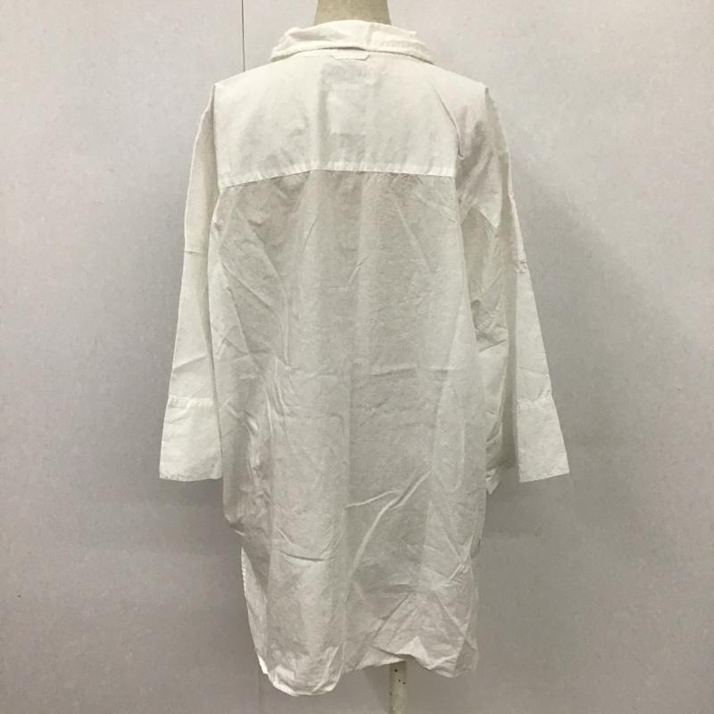 ニコアンド niko and... シャツ、ブラウス 半袖 S202DA01AD マーセBIGショートシャツ M 無地 白 / ホワイト / レディース USED 古着 中古 10097736