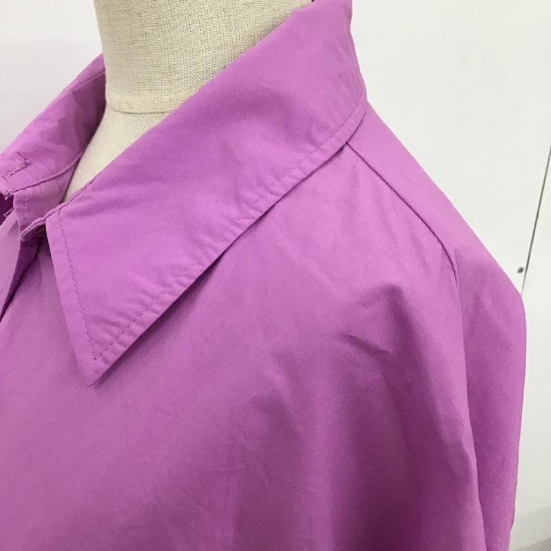 ザラ ZARA シャツ、ブラウス 長袖 8667 730 668 ポプリン M 無地 紫 / パープル / レディース USED 古着 中古 10097737