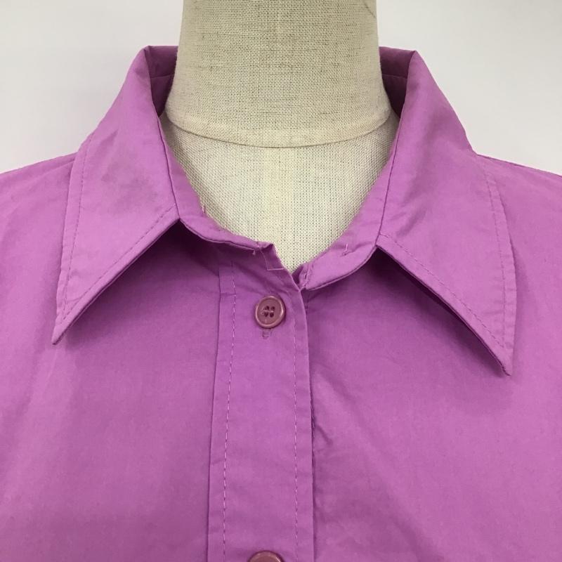 ザラ ZARA シャツ、ブラウス 長袖 8667 730 668 ポプリン M 無地 紫 / パープル / レディース USED 古着 中古 10097737