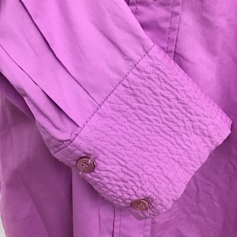 ザラ ZARA シャツ、ブラウス 長袖 8667 730 668 ポプリン M 無地 紫 / パープル / レディース USED 古着 中古 10097737