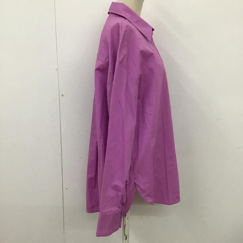 ザラ ZARA シャツ、ブラウス 長袖 8667 730 668 ポプリン M 無地 紫 / パープル / レディース USED 古着 中古 10097737